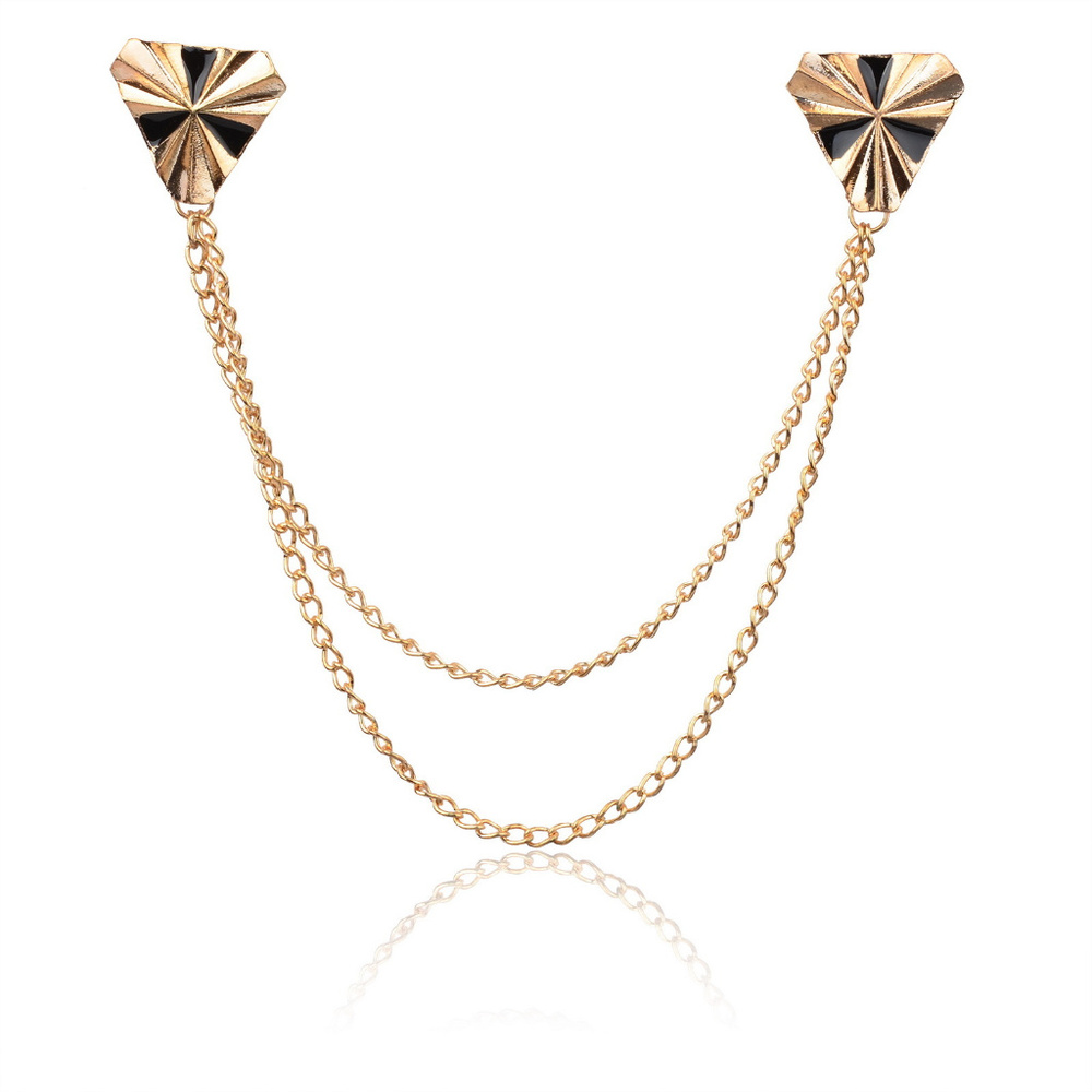 Collar Tips & Chain ~ Triangle ~ 2- Colors - Picture 3 of 3
